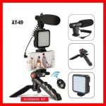Ay-49 Video Making Kit Vlogging Tripod Triple Band Light - Image 3