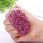Fidget Squeeze Anti Stress Mesh Squishy Ball Squeeze Grape Ball (pack of 3)(random color) - Image 2