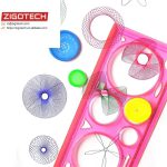 Colorful Plastic Templates Drawing Ruler Painting (pack of 2) - Image 5
