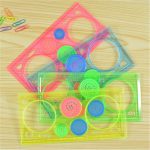 Colorful Plastic Templates Drawing Ruler Painting (pack of 2) - Image 2