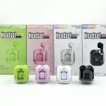 Air31 Earbuds Wireless Crystal Transparent body - with silicone pouch ( random color ) - Image 5