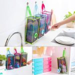 Plastic Shopping Bag Storage Basket Kitchen Accessories Reusable Grocery Potatoes Garbage Bag Holder - Image 3