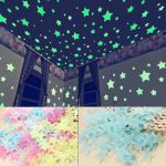 Pack of 100 -  Multicolor 3D Glowing Star Night Dark Room Decor - Image 3