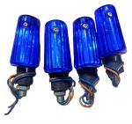 Fancy indicator for Bike Mini size flexible unbreakable blue color 4 pcs - Image 3