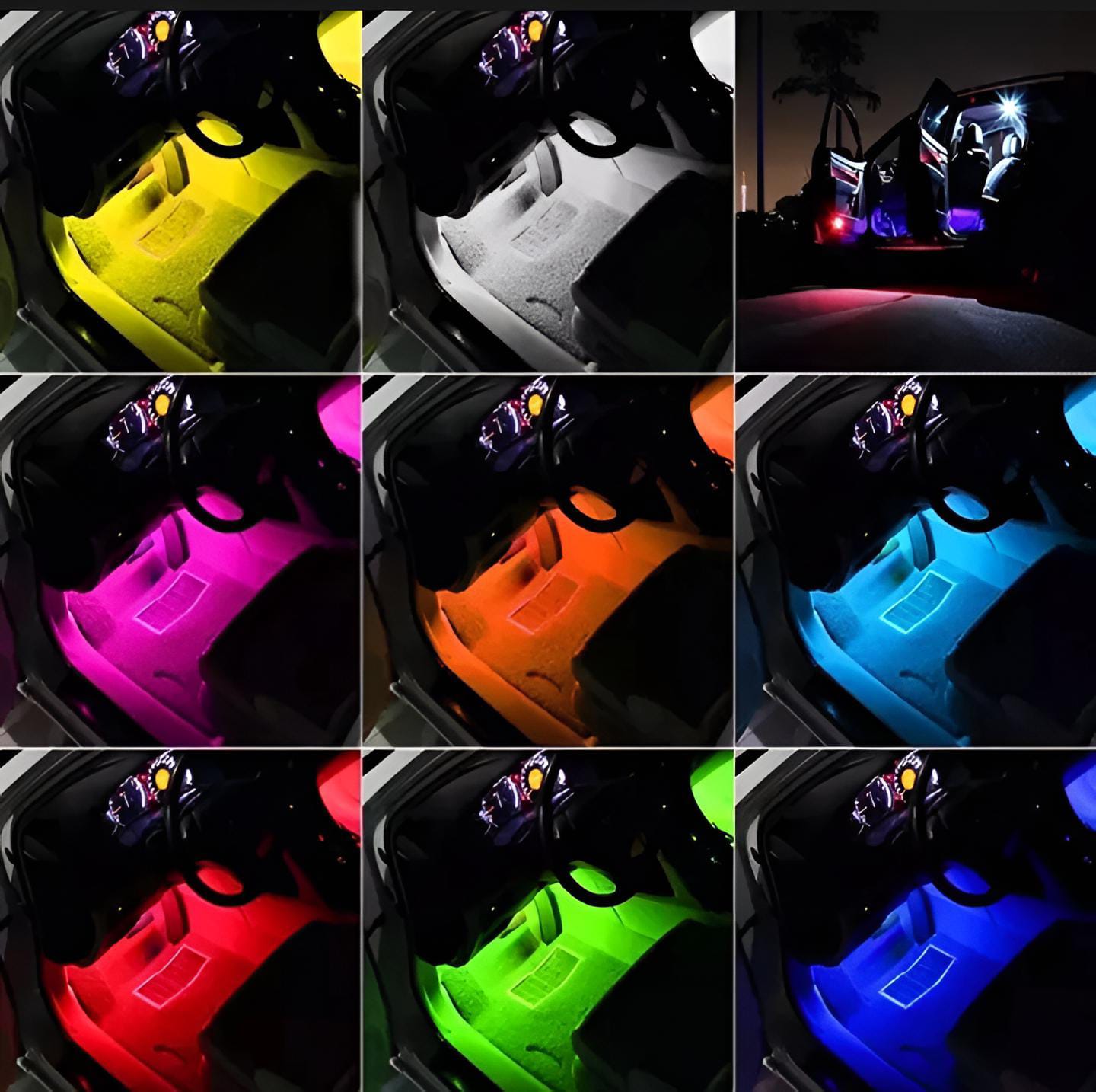 WhatsApp-Image-2023-10-24-at-1.30.43-PM-2.jpeg Interior light Remote control 36 led RGB LIGHT strip Without button for bike/car/jeeb and all vehicles (with remote) - Image 1