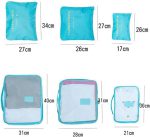 6pcs/Set Travel Storage Bag Portable Luggage Organizer Clothes Tidy Pouch Zip Cube Luggage Toiletry Bag Organizer Pouch Home Organization - Multi (random colors) - Image 4