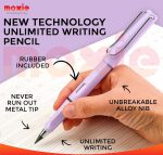 New Unlimited Technology Eternal Writing Pencil Inkless Magic Pen Pencil   (random color) MJ KS - Image 5