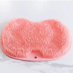 Shower Foot & Back Scrubber Mat, Wall Stick Suction Silicone Bathroom Scrubber (RandomÂ color) - Image 2