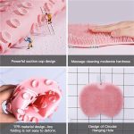 Shower Foot & Back Scrubber Mat, Wall Stick Suction Silicone Bathroom Scrubber (RandomÂ color)