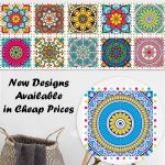 Tile Stickers Pack of 12 pieces for Home Decor for Walls Self Adhesive Tile Sticker 5 in by 5 in (12 Pieces) - Image 3