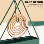 Mosquito Coil Holder Incense Burner Decorative Ornament Craft Triangle (Black) - Image 3