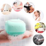 Silicone Bath and Body Shower Brush with Liquid Soap Dispenser (Random Color) - Image 2