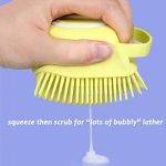 Silicone Bath and Body Shower Brush with Liquid Soap Dispenser (Random Color) - Image 3