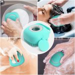 Silicone Bath and Body Shower Brush with Liquid Soap Dispenser (Random Color) - Image 5