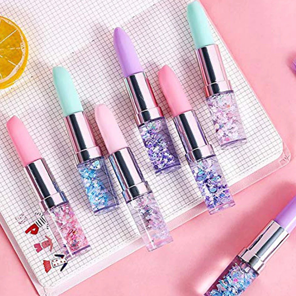 WhatsApp-Image-2023-12-13-at-8.57.33-PM.jpeg Lipstick Gel Pen Colorful Cute Black Ink Pen - 1 pc (random colors) - Image 1