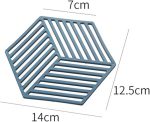 1PCS Multifunction Heat Resistant Silicone Mat Drink Cup Coasters Nonslip Pads Pot Holder Table Placemat Kitchen Accessories (random color) - Image 2