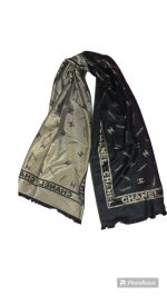 Branded Pashmina two Tone Staller for Winter by Channel - Image 5