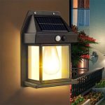 Solar Tungsten Filament Lamp Outdoor Waterproof Intelligent Induction Wall Lamp Courtyard Garden Villa Lighting(KT-666) - Image 5