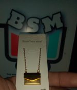 Love Letter Envelop Pendent For Girls - Golden Color - Image 4