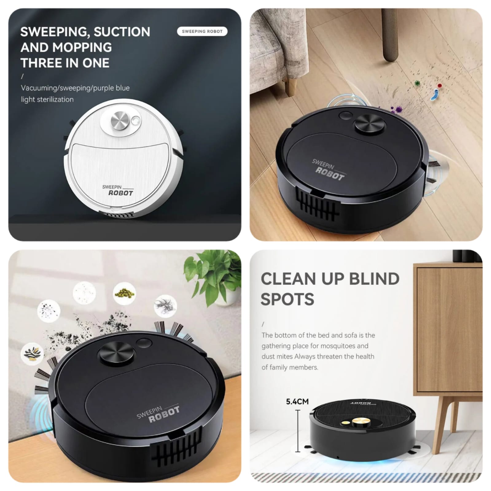 WhatsApp-Image-2024-01-24-at-2.20.33-PM.jpeg Portable Mini Wireless Smart Sweeping Robot Mopping 3 In1 Rechargeable Cleaning Machine Vacuum Cleaner For Home Office Robot (random colors) - Image 1