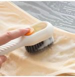 Multi-purpose Shoe Brush Soft Bristle Automatic Liquid Long Handle Cleaning Brush Clothes Board Brush Household Cleaning Tools(random color) - Image 5