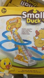 Small Duck Climbing Stairs Toy DIY Racing Track Toy Music Duck Roller Coaster(random color) - Image 5