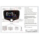 Digital speedometer for cg125 bike fully digital meter for motorcycle