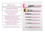 (Pack of 7) Hello Kitty Makeup Brush Set - Image 2