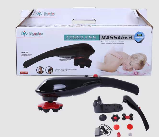 WhatsApp-Image-2024-04-04-at-11.22.02-PM-1.jpeg Blue idea Rechargeable Cordless Massager with different heads | Deep Massager for Muscles Neck Cordless Electric Body Massager - Image 1
