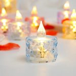 Pack of 12 Warm White Flameless Led Tealight Candle Decorative Battery Operated Tea Lights - Image 2