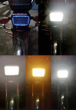 5 function led headlight 15 led white and Fog light  high beam 15 led fog bike headlight for 70 & 125/All functions led light - Image 5