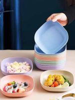 10Pcs Multi-function Eco-Friendly Colored Plastic Bone Dish Household 6 Inch Small Plate Small Dish Snack Cake Plate Table Garbage Plate Kitchen Accessories (Random Colours) - Image 4