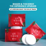 1 PCs of Compressed Bath Towels Disposable Face Towels Large Magical Towel Portable Travel Strong Water Absorption Large Travel Hotel Towels Size 70 X 140 cm - Image 2