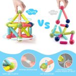 25 pcs Magnetic Blocks Toy for Kids | Magnetic bar blocks  Educational and Stimulating Magnetic Toy for Kids - Image 4