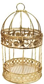 Metallic bird Cages for home decor and gift (pack of 3) - Image 2