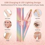 2 In 1 Hair Remover Chargeable , Multi Attractive Color With USB Charging Cable And Cleaning Brush - Image 2