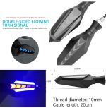 Bike Indicator Slide Arrow Running Style With Lava DRL Red - Yellow 4 Pcs Set - Image 5