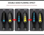 Bike Indicator Slide Arrow Running Style With Lava DRL Red - Yellow 4 Pcs Set - Image 3