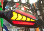 Bike Indicator Slide Arrow Running Style With Lava DRL Red - Yellow 4 Pcs Set - Image 2