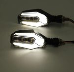 2Pcs Motorbike Universal LED Indicator With  DRL And Yellow Parking Light For all bikes (Random Color) - Image 3