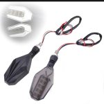 2Pcs Motorbike Universal LED Indicator With  DRL And Yellow Parking Light For all bikes (Random Color) - Image 4