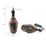 2Pcs Motorbike Universal LED Indicator With  DRL And Yellow Parking Light For all bikes (Random Color) - Image 2
