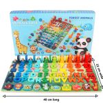 6 in1 Wooden Educational Puzzle & Sorting Board Toy For Kids - Image 4