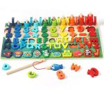 6 in1 Wooden Educational Puzzle & Sorting Board Toy For Kids - Image 3