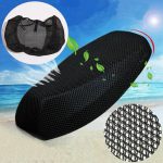 Universal motor bike motorcycle cool mesh 10mm XXL net design seat cover sunscreen cushion bike seat protector sun block heat insulation water rain proof mesh pad for all motorbikes - Image 4