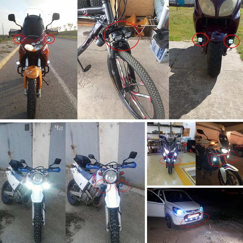 WhatsApp-Image-2024-06-30-at-5.11.43-PM.jpeg 2 pcs Motorcycle Headlights plus switch LED White Super Bright 6LED Working Front Light Motorbike Fog Lamp 1600LM Scooters Spotlight - Image 1