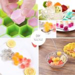 Silicone Ice Tray With Plastic Cover Cap | Push Pop Out Round Mini Ice Cube Trays - (1 PC) (random Color) - Image 2