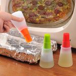 Portable Silicone Oil Bottle with Brush | Grill Oil Brushes for Kitchen Baking BBQ Tool Kitchen Tools for BBQ (Random color) - Image 2