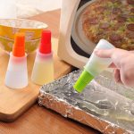 Portable Silicone Oil Bottle with Brush | Grill Oil Brushes for Kitchen Baking BBQ Tool Kitchen Tools for BBQ (Random color)
