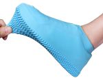 Rain Boot Thicken Waterproof Silicone Gel Shoe Cover Rain (Color random) - Image 3